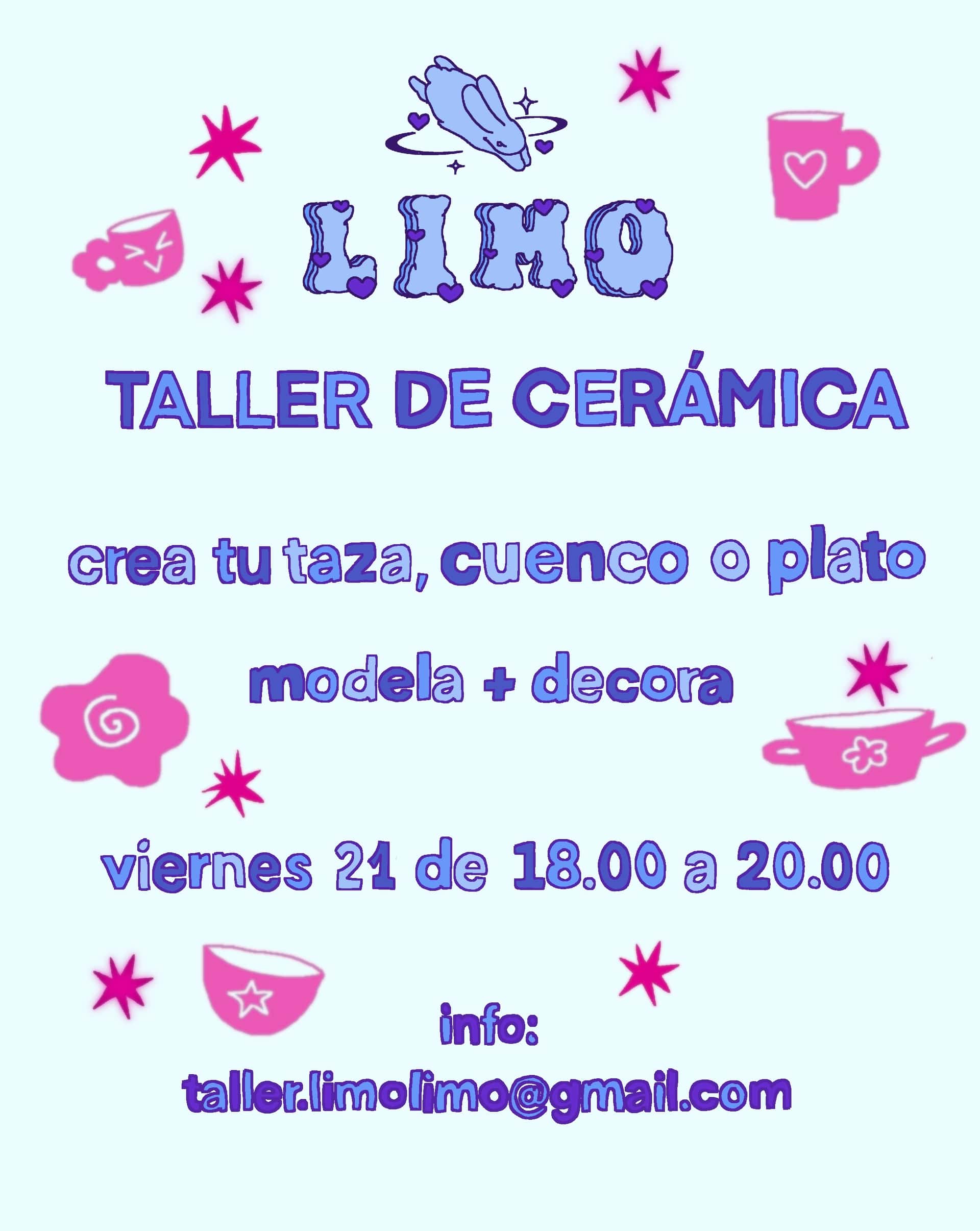 Taller de cerámica: crea tu taza, cuenco o plato
