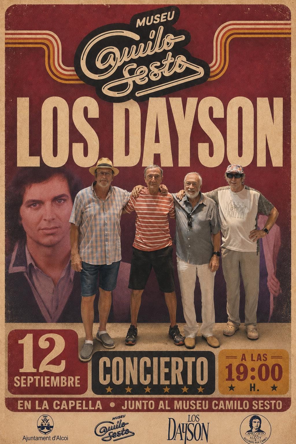 Concierto de Los Dayson en homenaje a Camilo Sesto