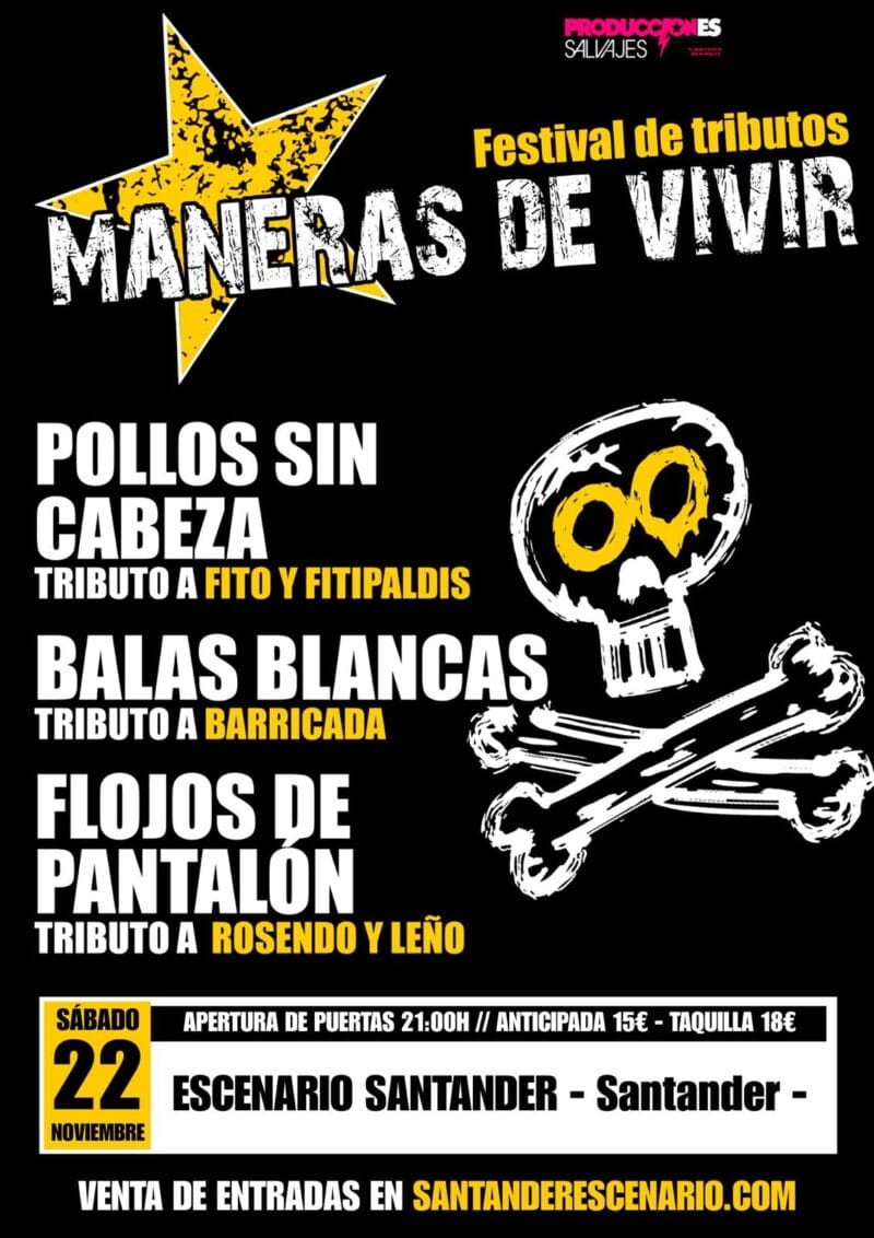 Festival de tributos Maneras de vivir