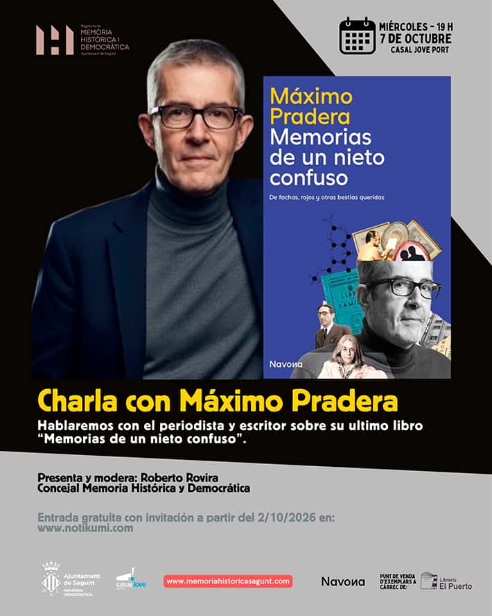 Presentación del libro 'Memorias de un nieto confuso' de Máximo Pradera