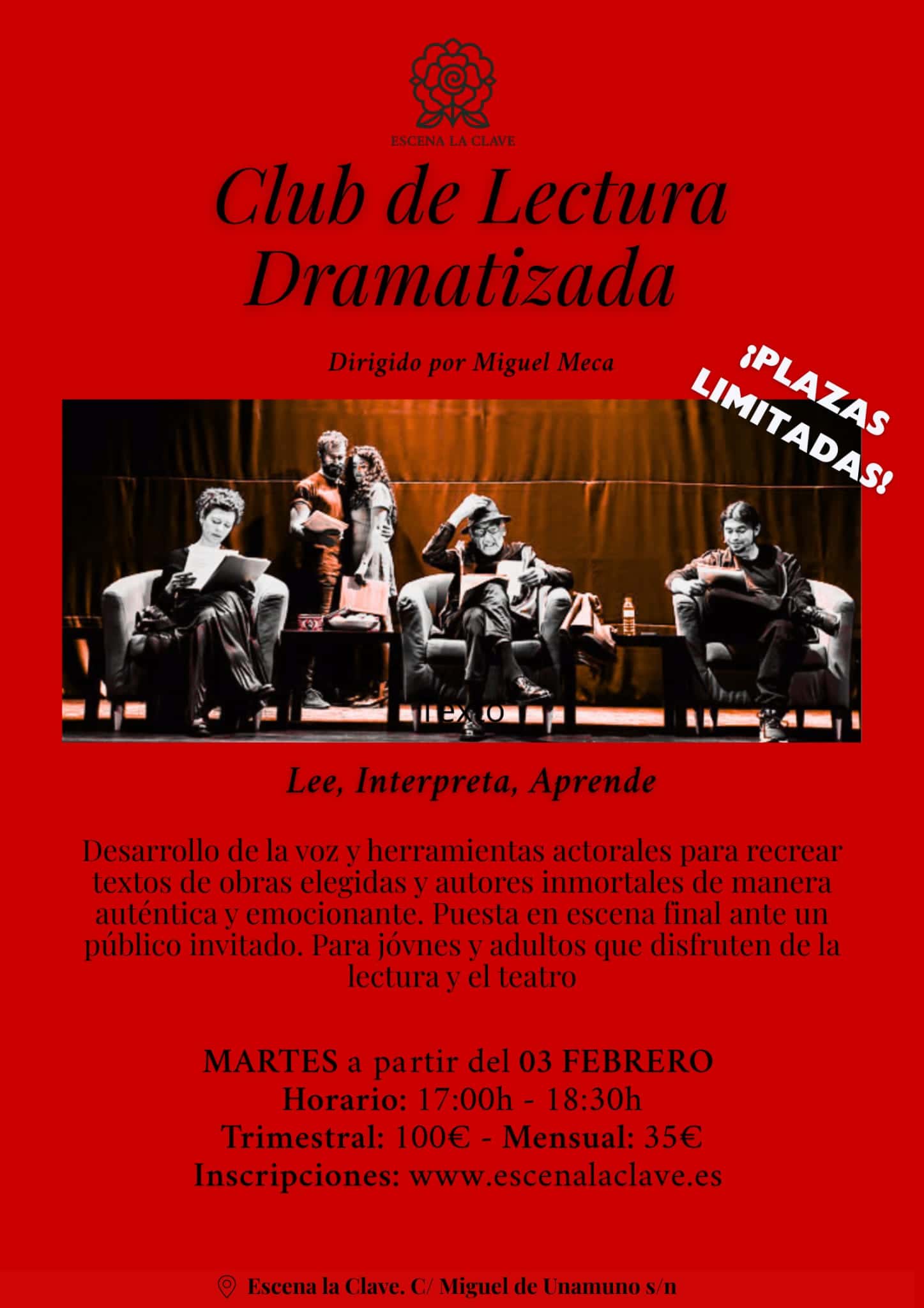 Club de Lectura Dramatizada con Miguel Meca