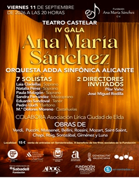 IV Gala Lírica Homenaje Ana María Sánchez