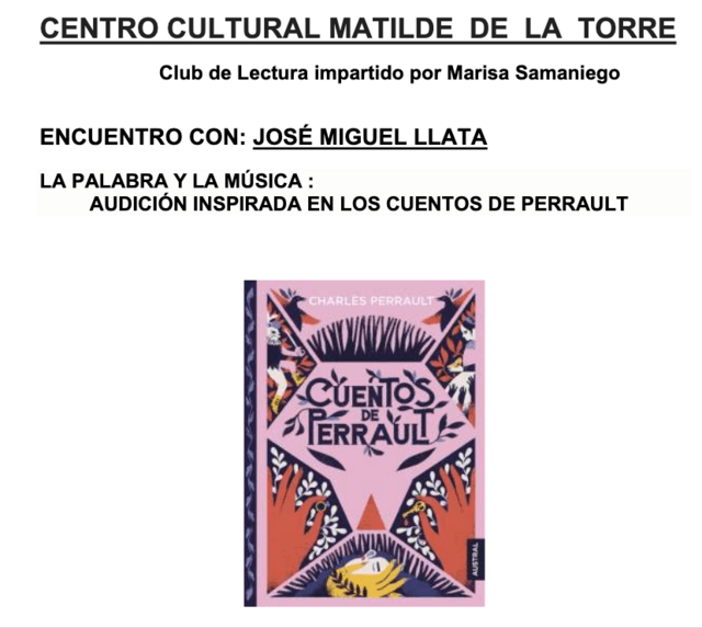 La palabra y la música: Audición inspirada en los cuentos de Perrault