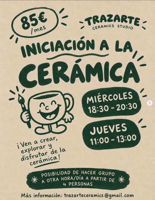 Taller de iniciación a la cerámica