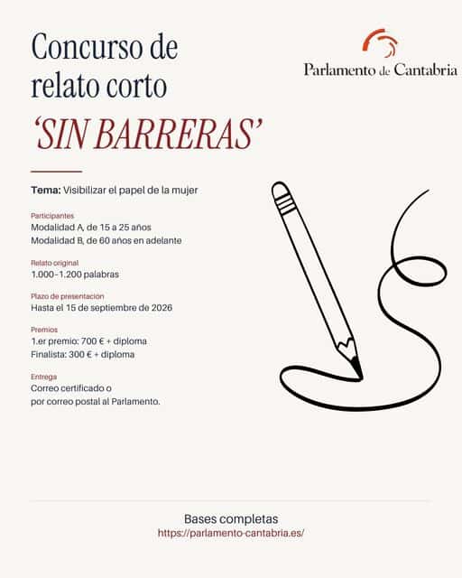 Concurso de relato corto Sin Barreras