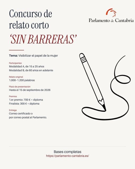 Concurso de relato corto Sin Barreras