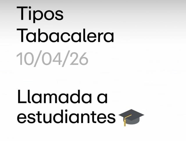 Tipos Tabacalera