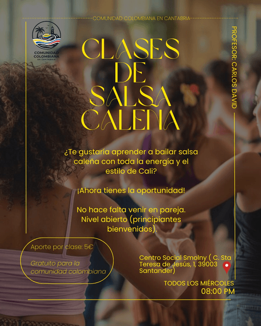 Clases de salsa caleña en Centro Social Smolny