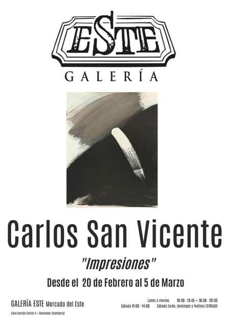 Impresiones, pinturas y otras obras de Carlos San Vicente