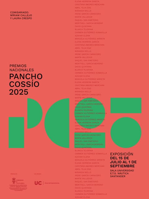 Exposición de los Premios Nacionales Pancho Cossío 2025