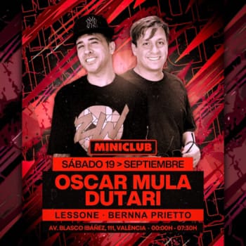 Miniclub: Sábado 19 - Oscar Mula | Dutari | Lessone | Bernna Prietto