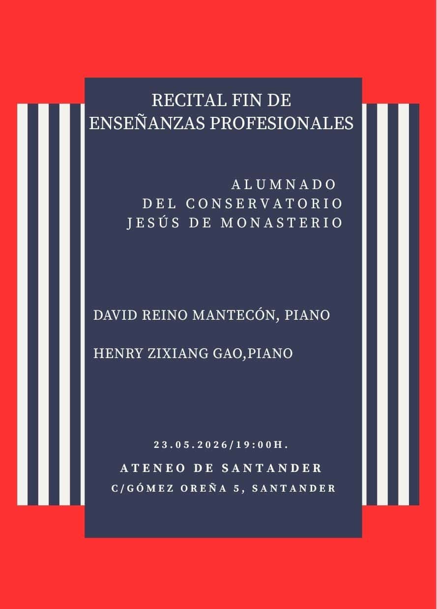 Concierto de alumnos del Conservatorio Jesús de Monasterio: Henry Zixiang y David Reino