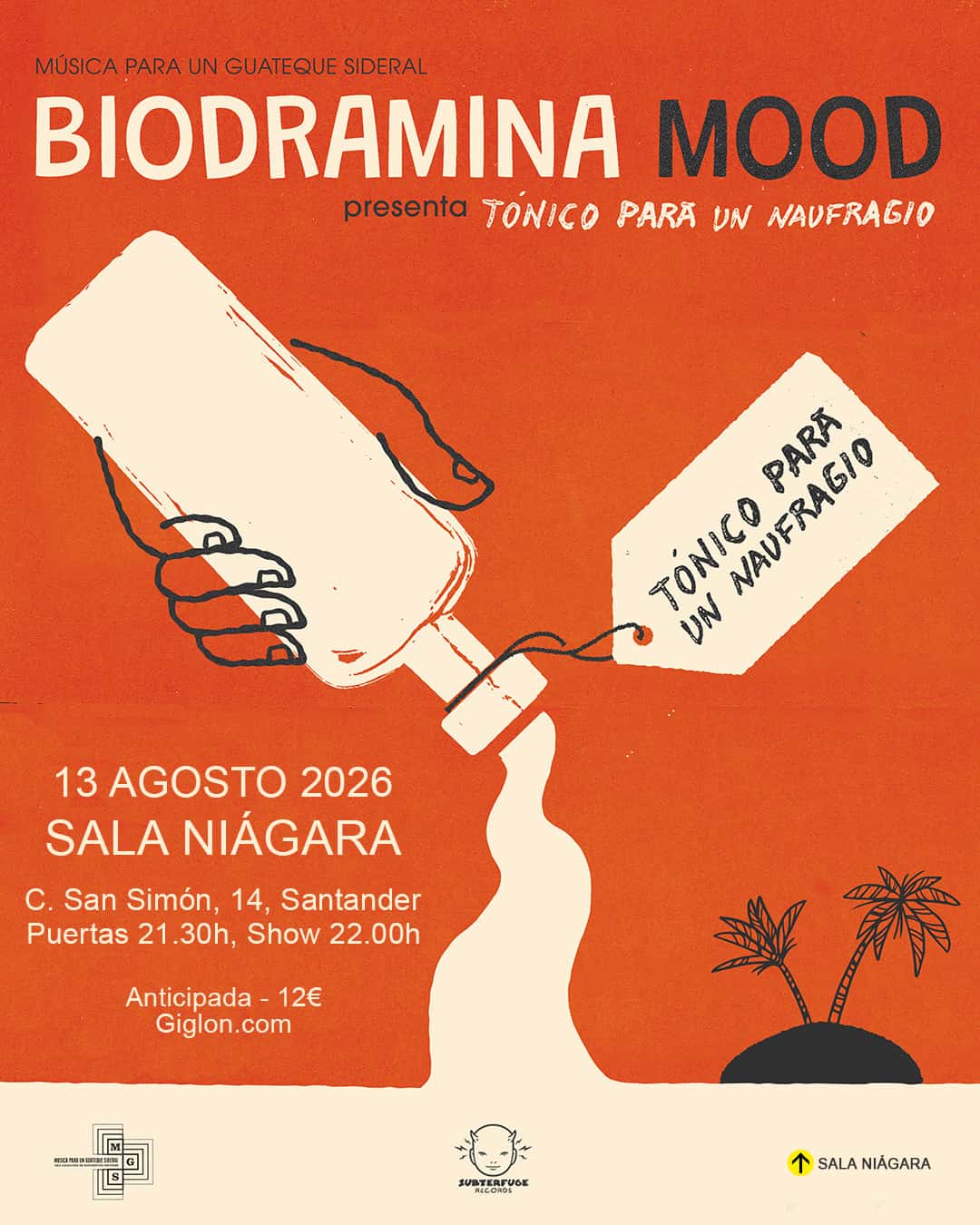 Biodramina Mood presenta en directo 'Tónico para un naufragio'