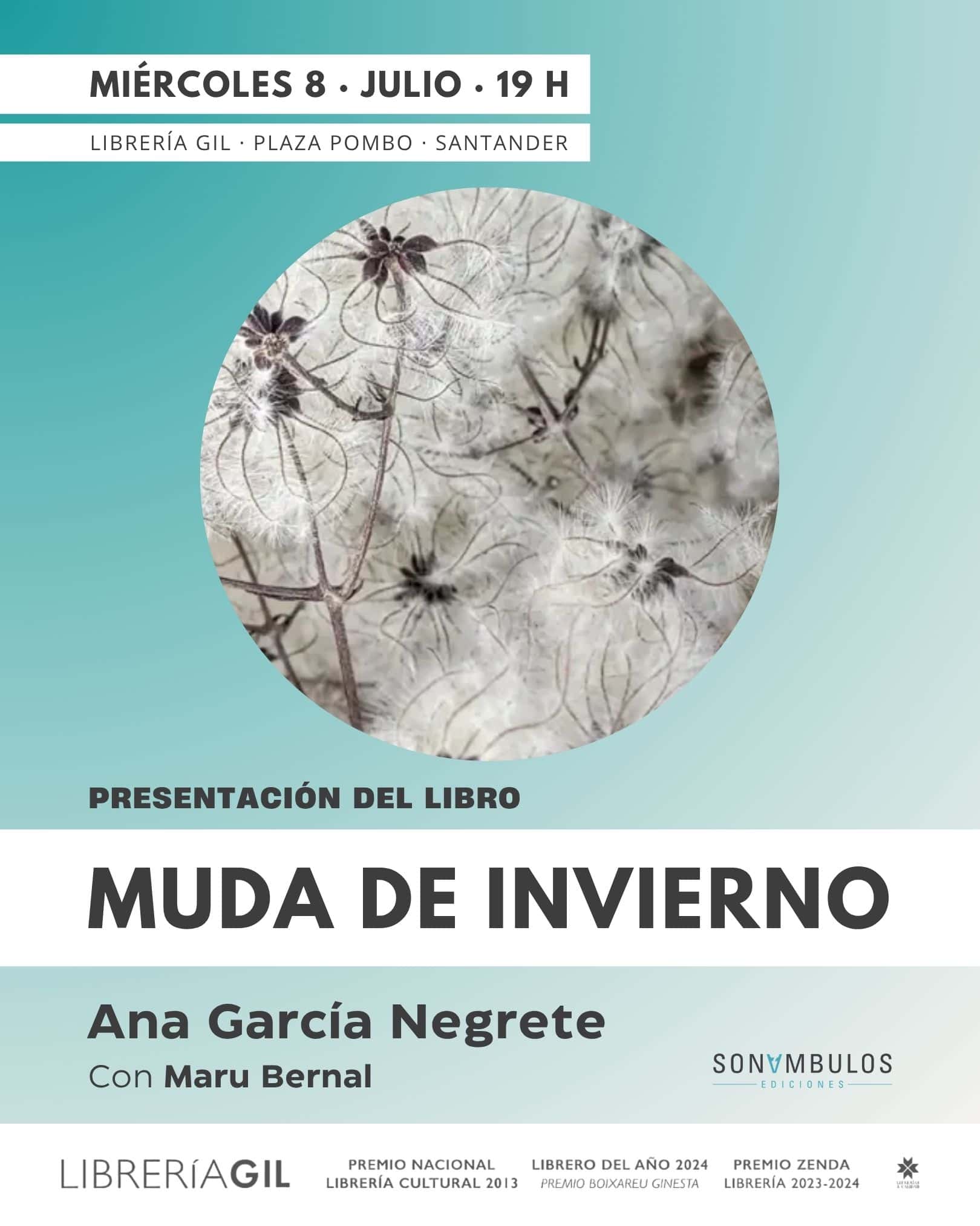Presentación de 'Muda de invierno', de Ana García Negrete