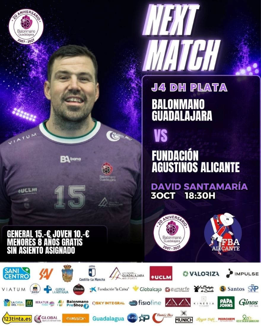 Balonmano Guadalajara - Fundación Agustinos Alicante