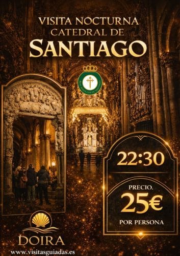 Visita nocturna a la Catedral de Santiago