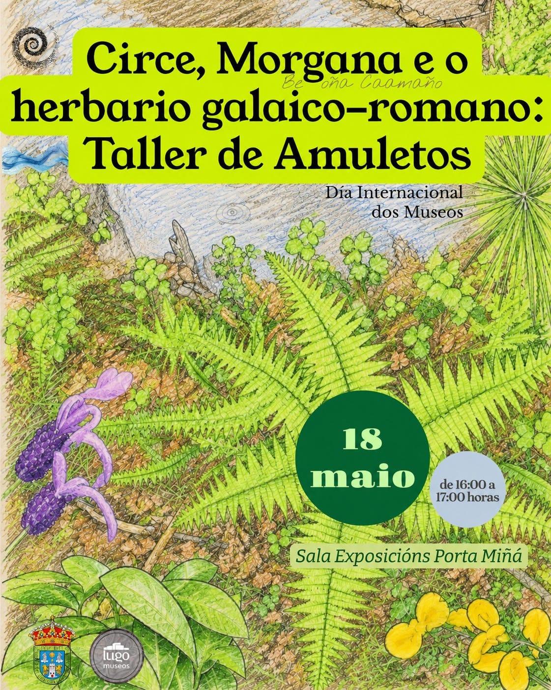 Obradoiro de amuletos: Circe, Morgana e o herbario galaico-romano