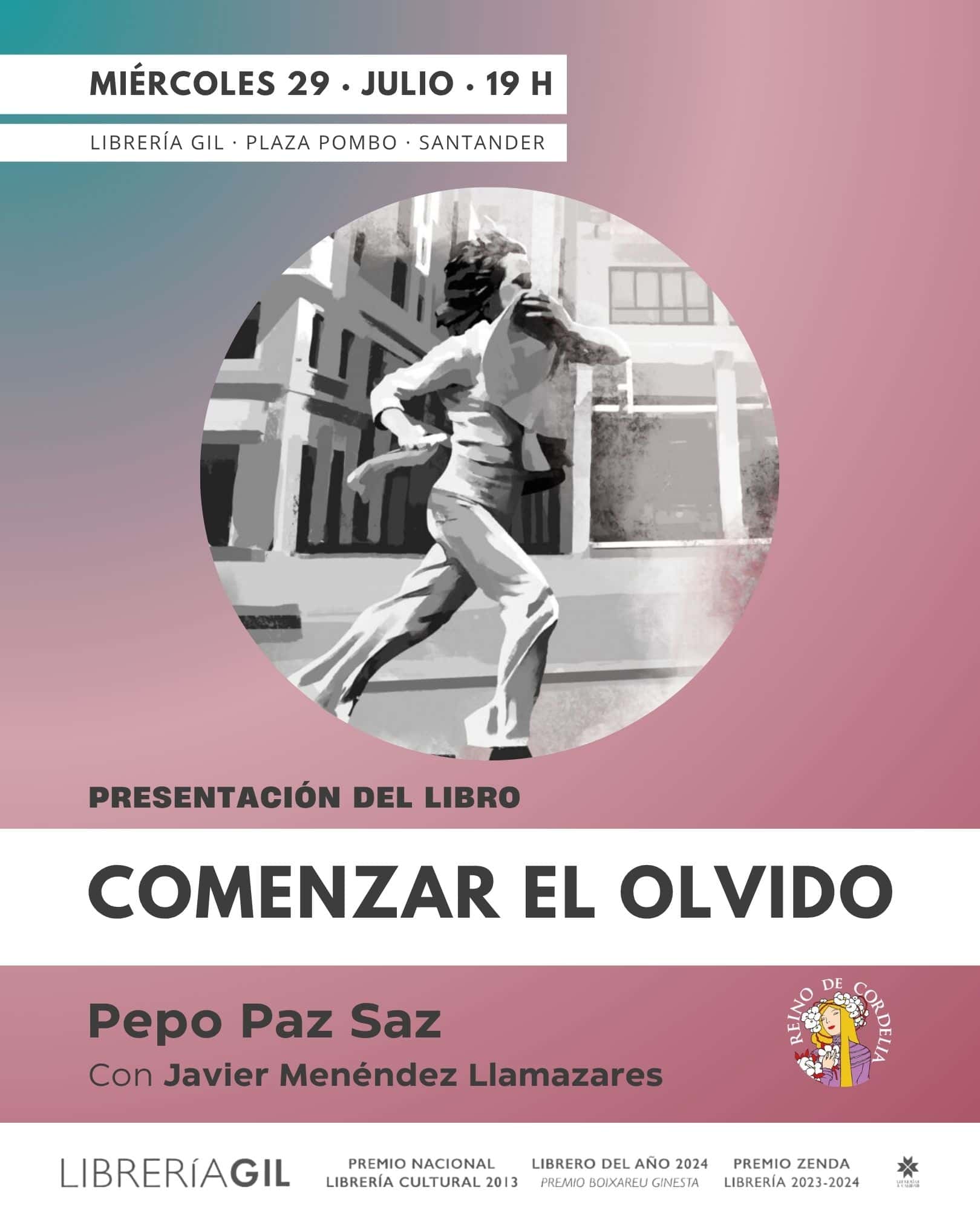 Presentación literaria de 'Comenzar el olvido', de Pepo Paz Saz