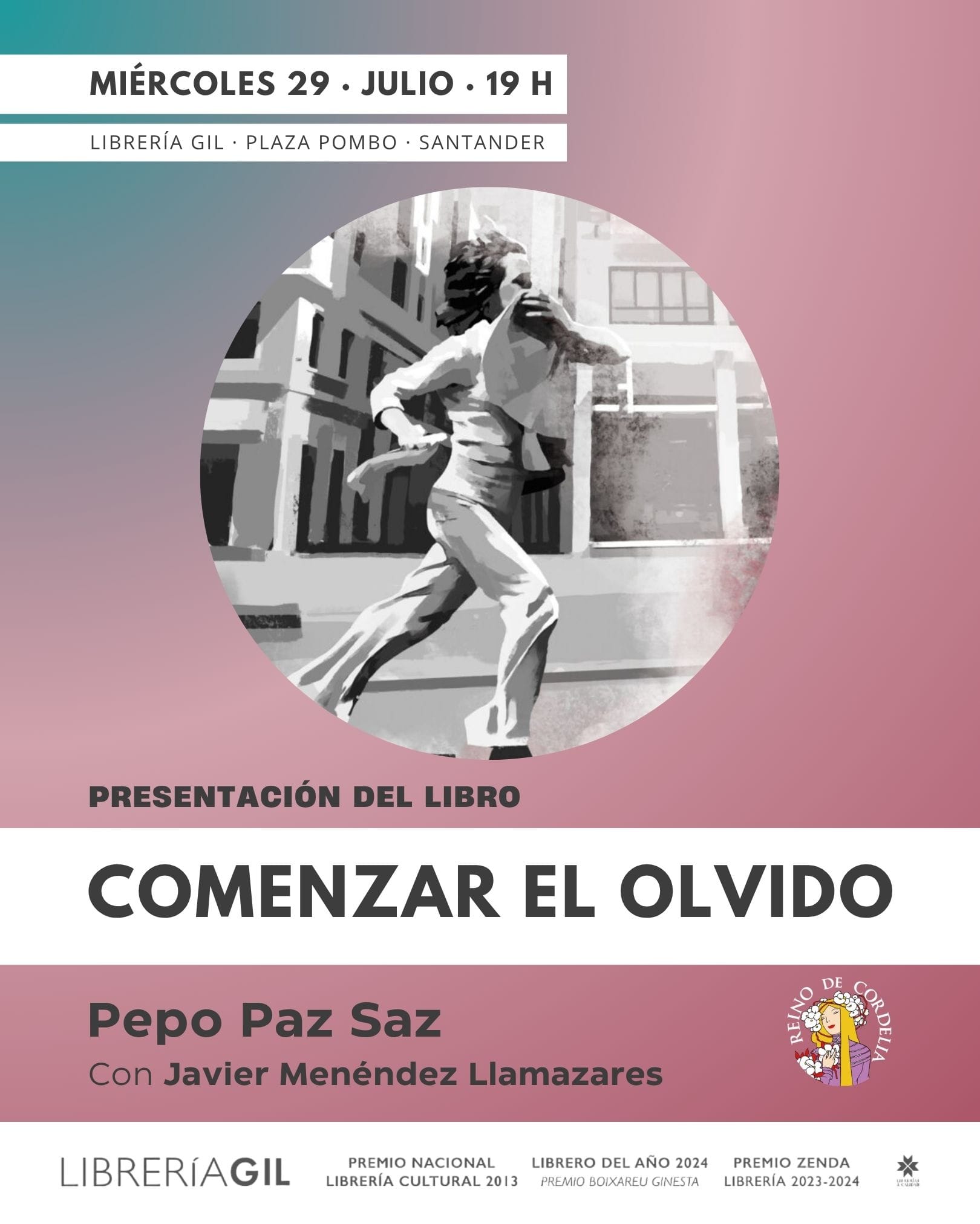 Presentación literaria de 'Comenzar el olvido', de Pepo Paz Saz