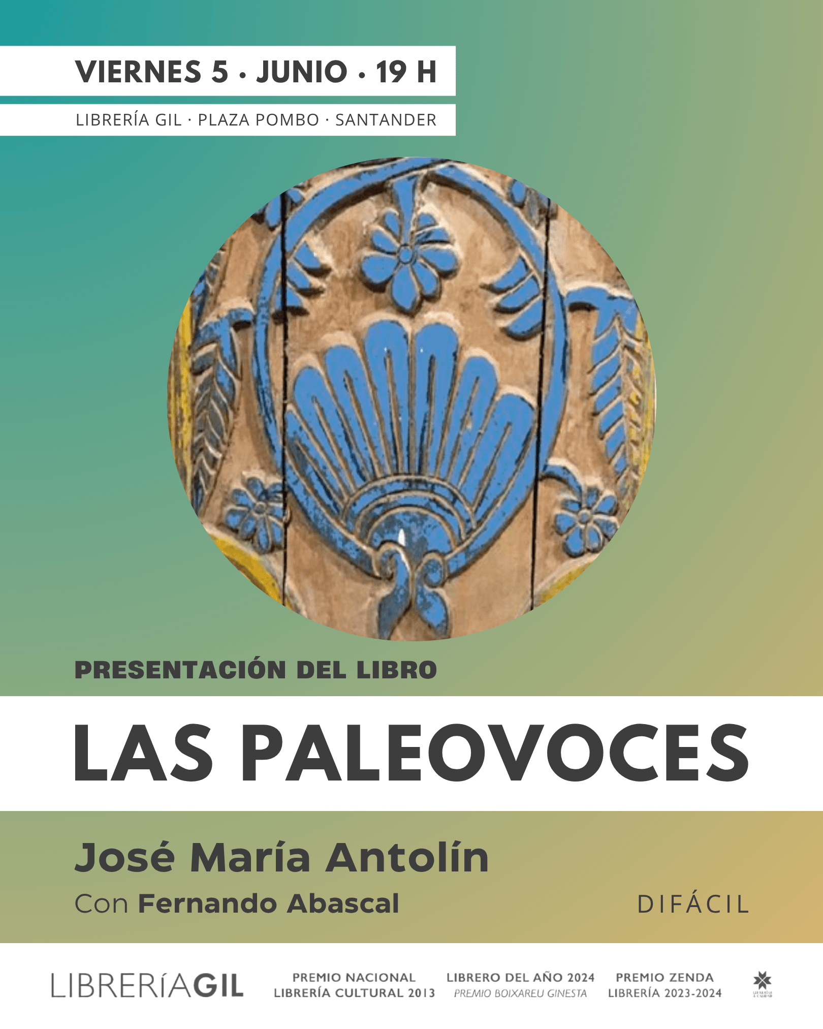 Presentación del libro 'Las paleovoces' de José María Antolín