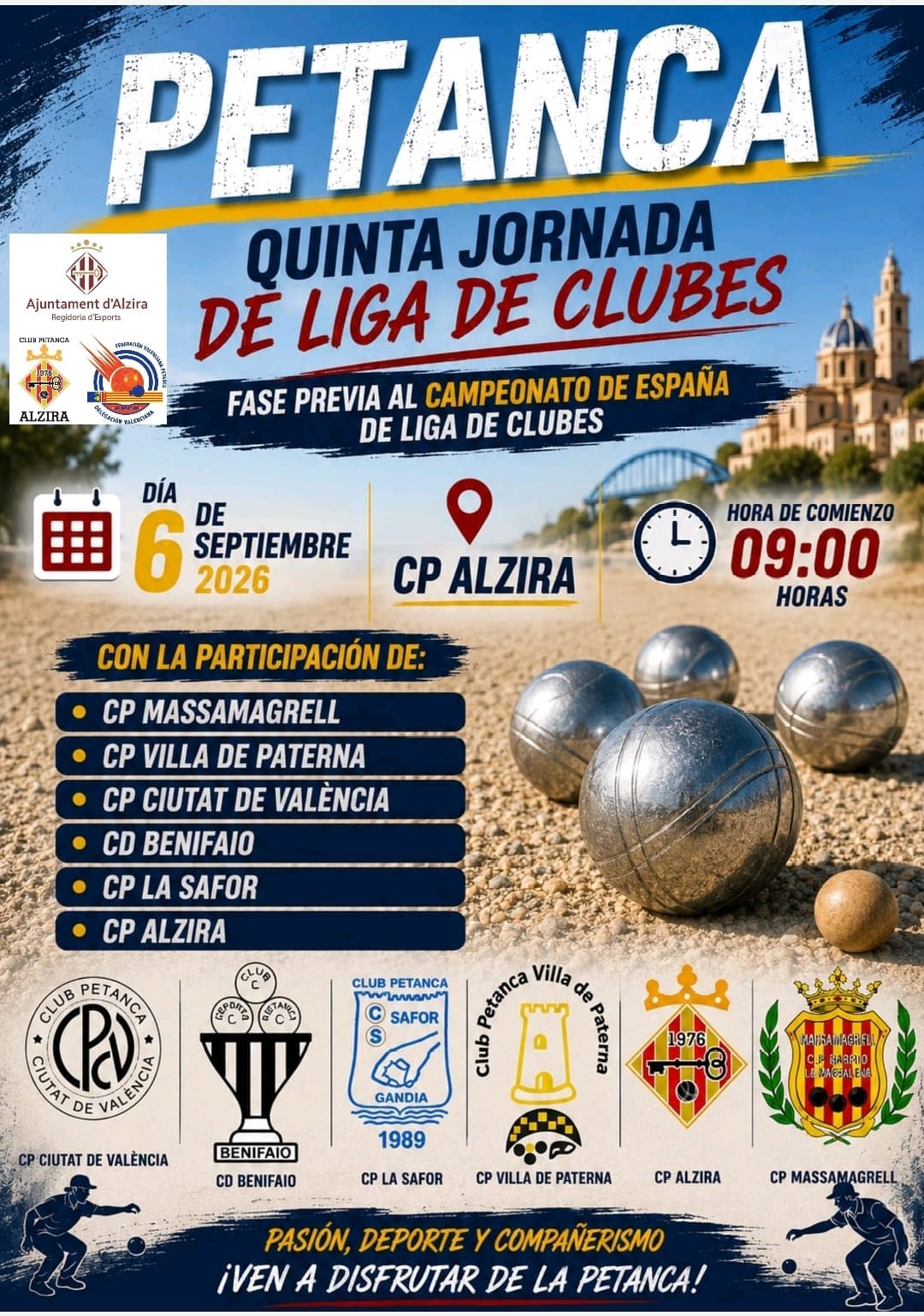 Petanca - Quinta jornada de Lliga de Clubs