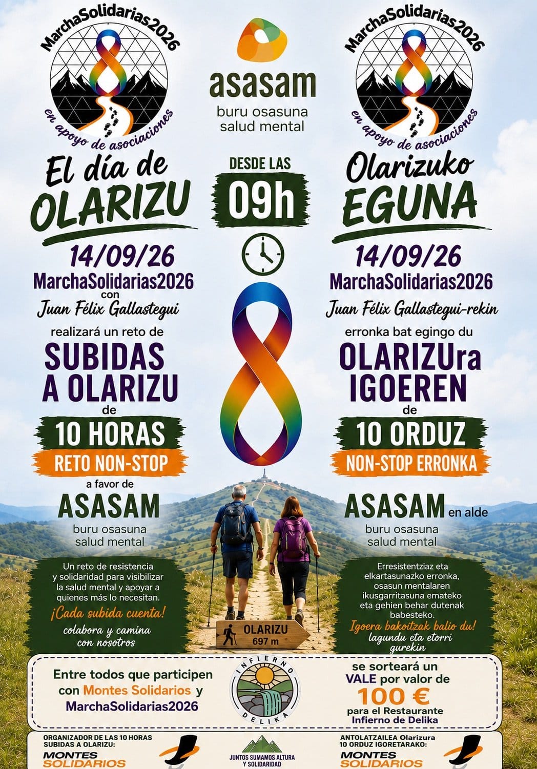 10 horas, 10 subidas: Montes Solidarios y MarchaSolidarias 2026