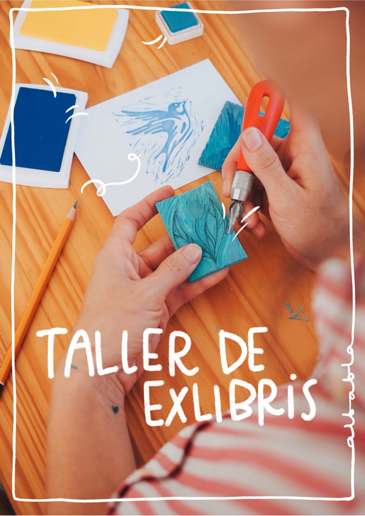 Taller de gravat de segells (Ex-Libris) a càrrec d'Alba Bla