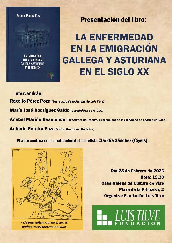 Presentación del libro 'La enfermedad en la emigración gallega y asturiana en el siglo XX'