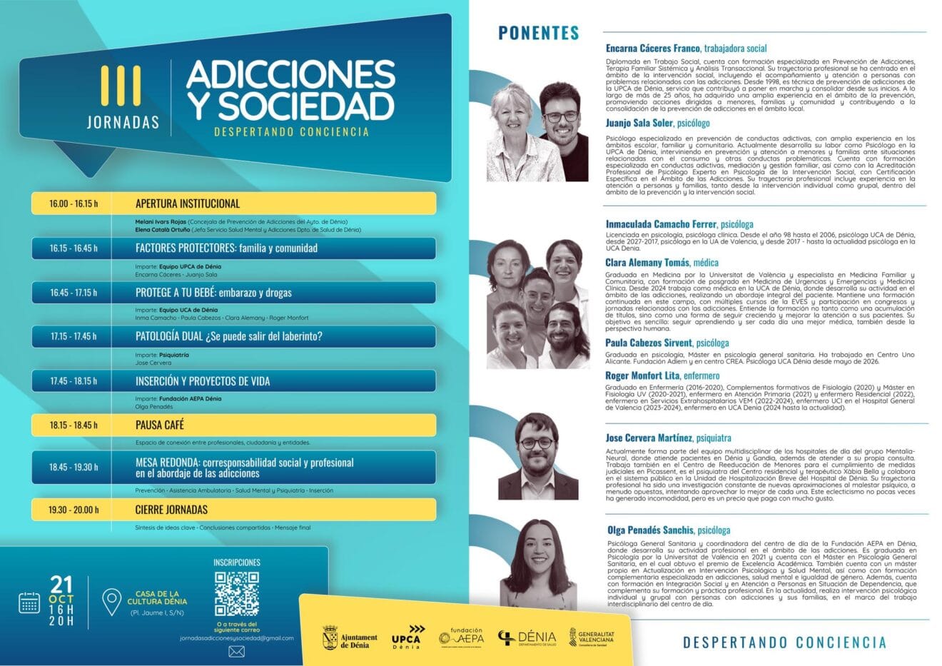 III Jornadas Adicciones y Sociedad. Despertando conciencia