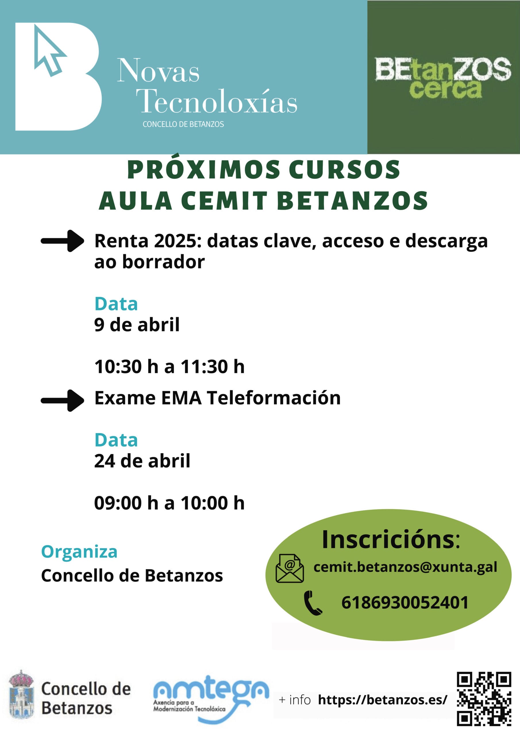 Charla Renda 2025: datas importantes e acceso e descarga do borrador