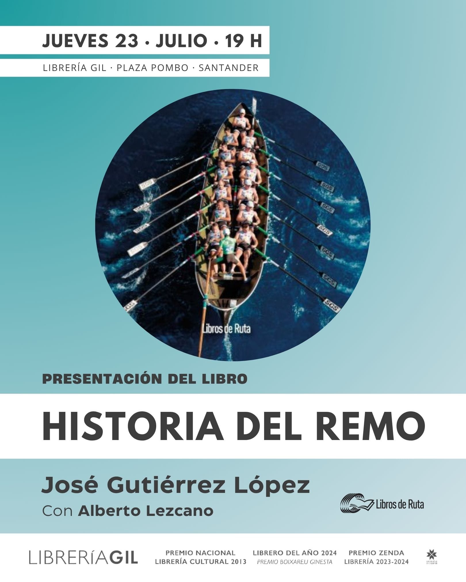 Presentación del libro 'Historias del remo', de José Gutiérrez López