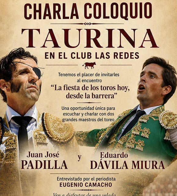 Charla coloquio taurina. La fiesta de los toros hoy, desde la barrera