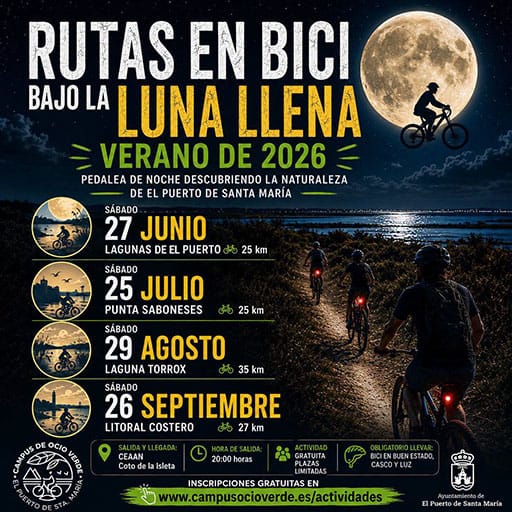 Ruta en Bici bajo la Luna Llena - Litoral costero