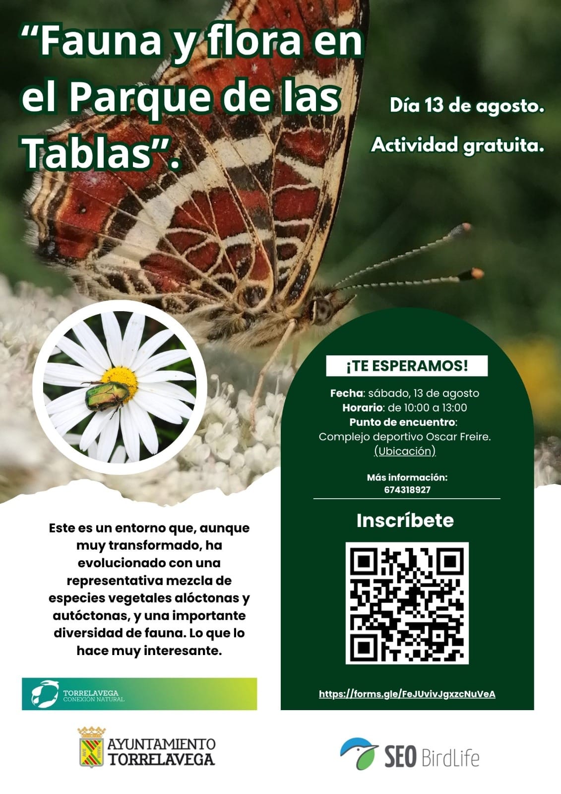 Fauna y flora en el Parque de Las Tablas