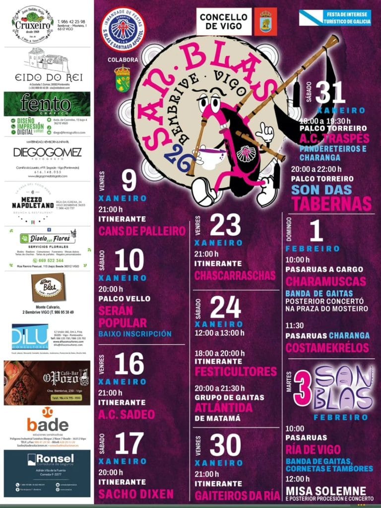 Serán popular para o San Brais