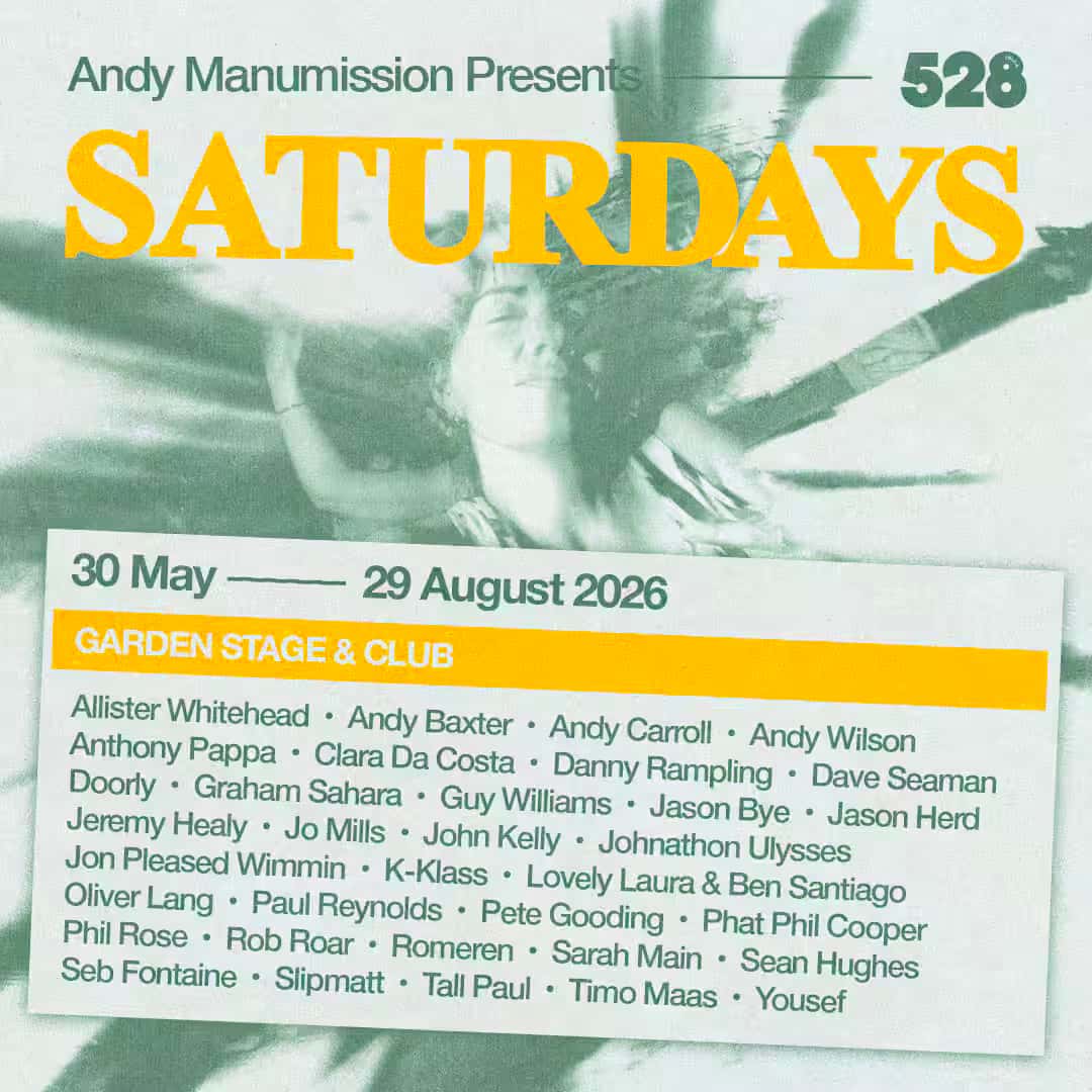 Andy Manumission presents Saturdays