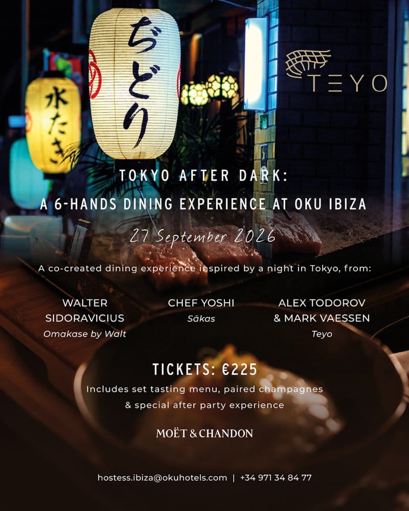 Tokyo after Dark: a 6-hands dining experience at OKU Ibiza