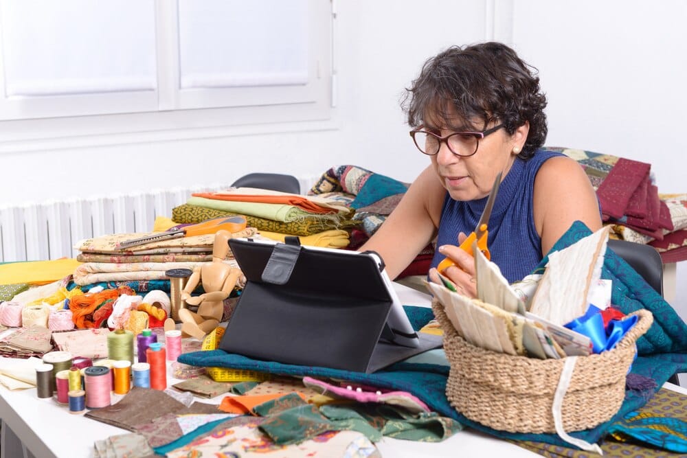 Taller tèxtil a les Festes del Padró