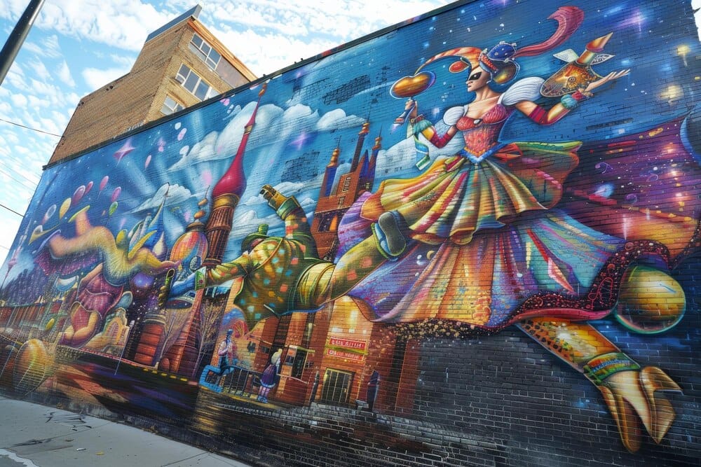 Murales homenaje a Rosalía de Castro