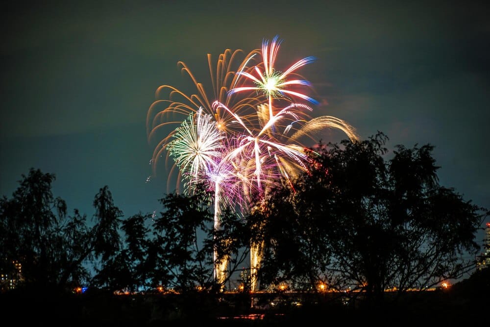 Programa de fuegos artificiales de la Feria de Julio de Valencia