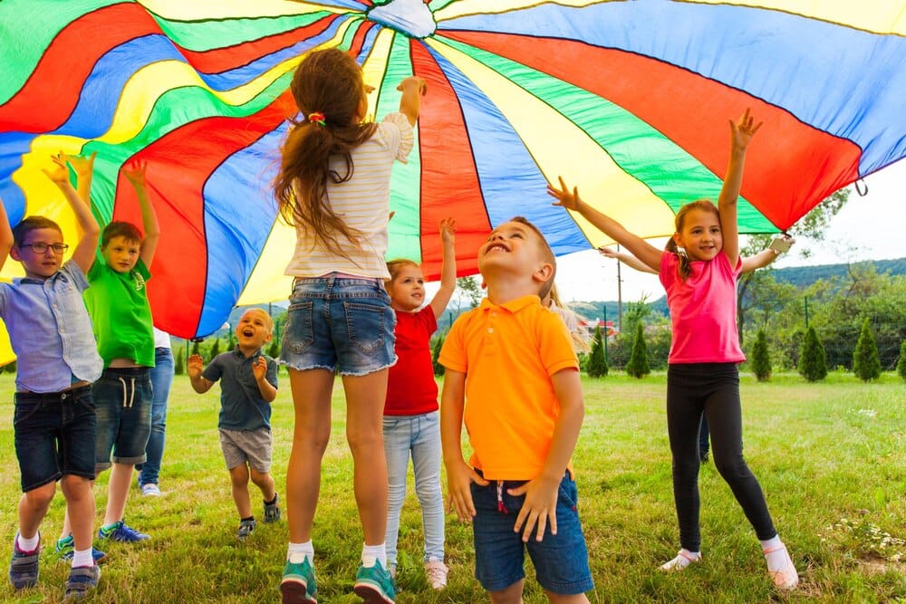 Parque infantil con hinchables en las Ferias y Fiestas de Alcalá de Henares