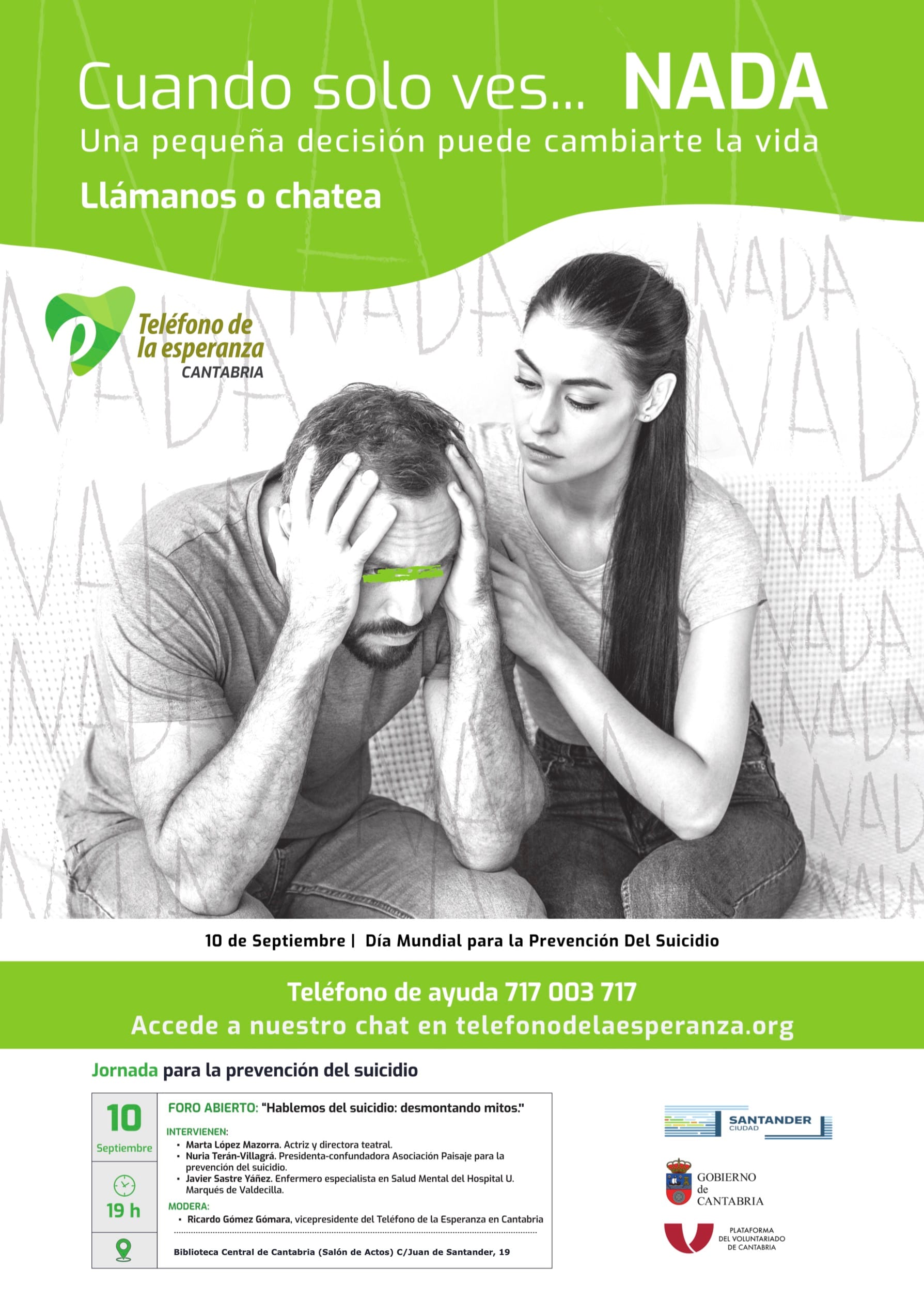 Foro abierto Hablemos del suicidio: desmontando mitos
