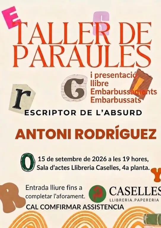 Taller de paraules, d'Antoni Rodriguez