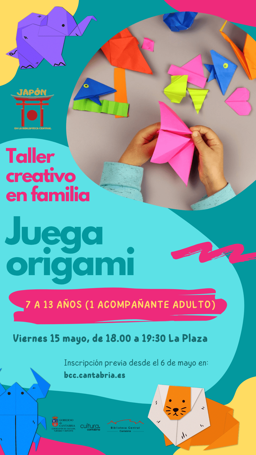 Juega Origami. Taller creativo de Origami en familia