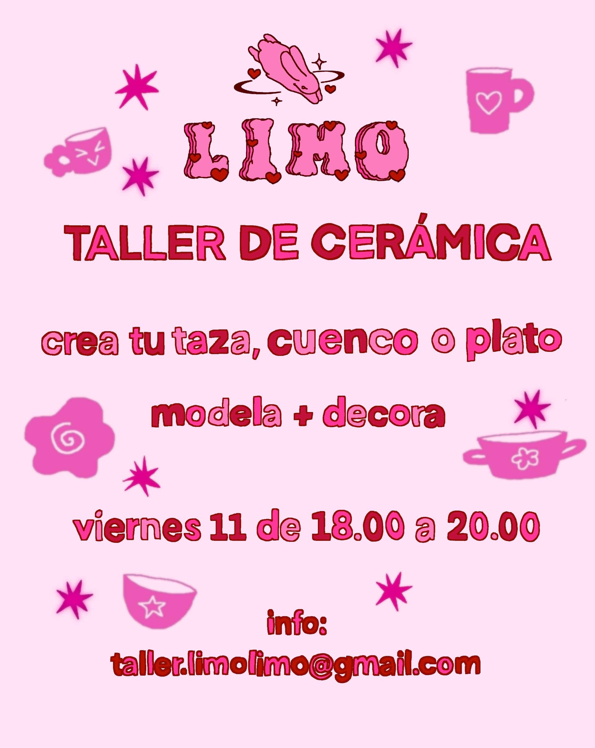 Taller de cerámica: crea tu taza, cuenco o plato