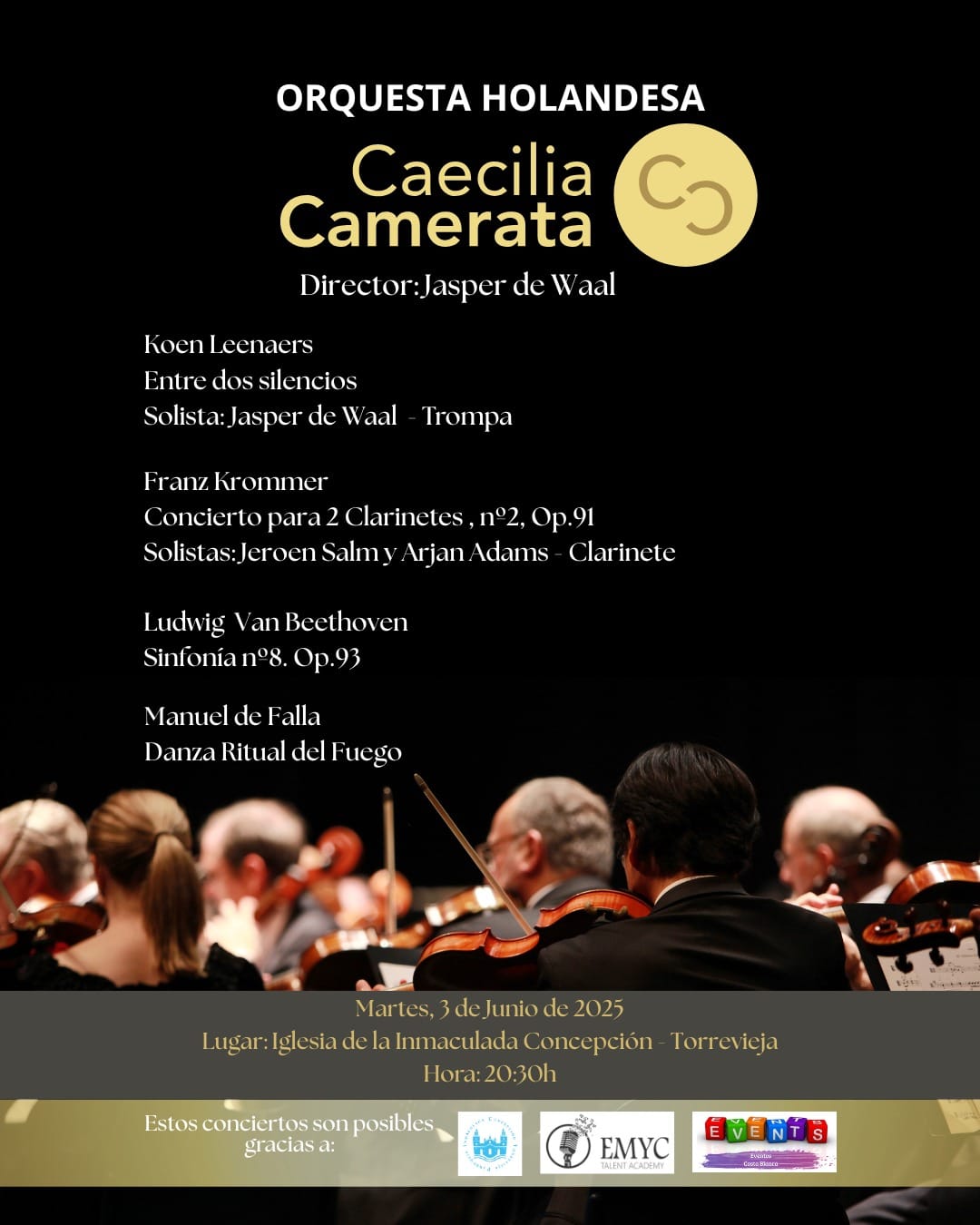 Concierto de la orquesta holandesa Caecilia Camerata