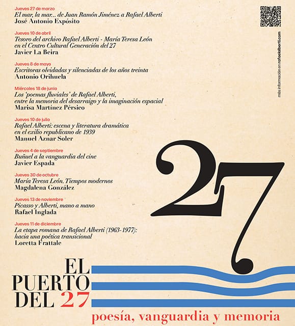 Conferencia 路 Tesoro del archivo Rafael Alberti - Mar铆a Teresa Le贸n en el CC Generaci贸n del 27