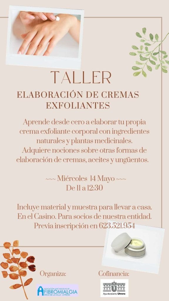 Taller de hierbas medicinales y cremas exfoliantes caseras