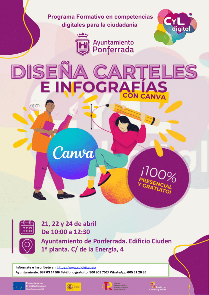 Diseña imágenes y carteles con Canva