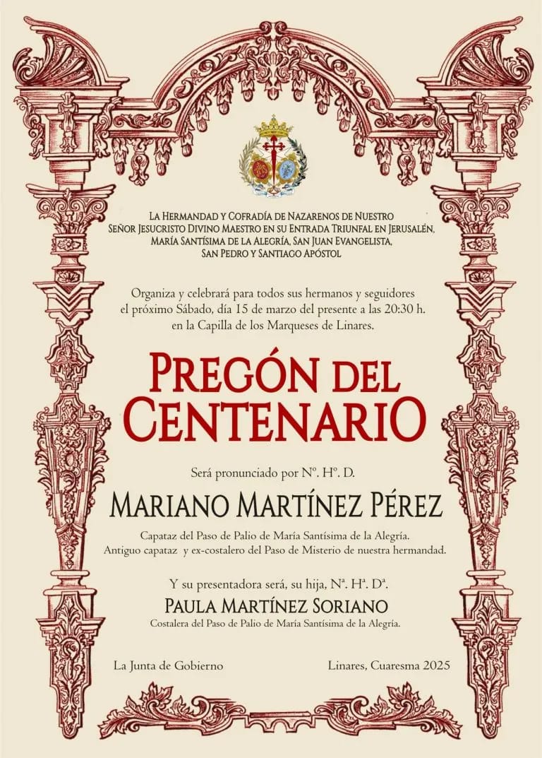 Pregón del Centenario – Hermandad de la Borriquilla